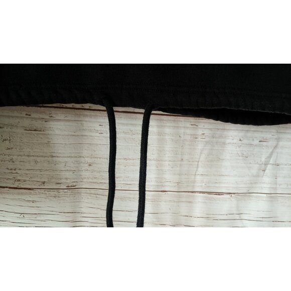 Crop Zara Trafaluc Women Hoodie Sweatshirt London Black Baggy Knit Fleece Size S - Picture 4 of 5